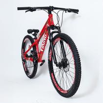 Bicicleta 26 vikingx 21v shimano - tuff x-25 - vermelho