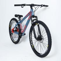 Bicicleta 26 vikingx 21v shimano - tuff x-35 - azul petróleo