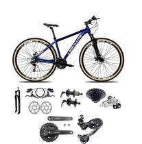 Bicicleta 29 Absolute Nero 5 Câmbio Shimano Deore Altus 27v Freio Hidráulico Garfo Trava Pneu Faixa Bege