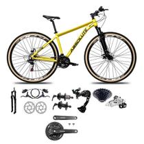 Bicicleta 29 Absolute Nero 5 Shimano Alívio e Altus 27v K7 Hidráulico Trava Pedivela Mt101 Pneu Faixa