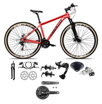 Bicicleta 29 Absolute Nero 5 Shimano Alívio e Altus 27v K7 Hidráulico Trava Pedivela Mt101 Pneu Faixa