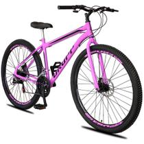 Bicicleta 29 Dropp Sport Aço 21 Marchas Freio A Disco - Rosa+preto - 18 Rosa+preto Bicicleta 29 Dropp Sport Aço 21 Marchas Freio A Disco - Rosa+preto - 18 Rosa+preto