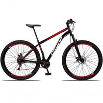 Bicicleta 29 Dropp Sport Aço 21M Preto+vermelho