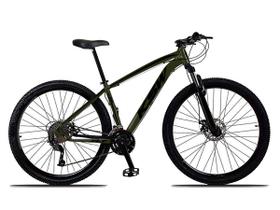 Bicicleta 29 KSW XLT 21V Shimano Freio a Disco e Trava