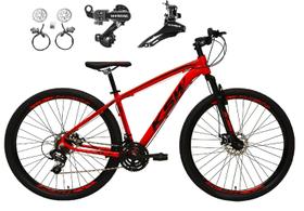 Bicicleta 29 Ksw Xlt Cambio Shimano 24v Freio Hidráulico Garfo Suspensão - Vermelho
