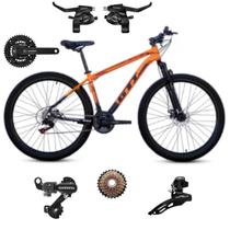 Bicicleta 29 Mtb Gti Roma 21v Disco Mecânico Transmissão Shimano Suspensao Dianteira Adulto