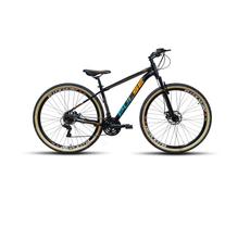 Bicicleta 29 Pulse Quick Cambios Shimano 21v Freio Disco Preto Laranja