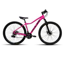 Bicicleta 29 Pulse Quick Feminino 21V Rosa Preto