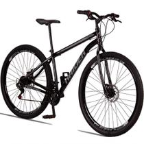 Bicicleta 29 Raider Sport Aço 21 Marchas Freio A Disco Preto+cinza Bicicleta 29 Raider Sport Aço 21 Marchas Freio A Disco Preto+cinza