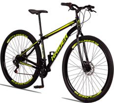 Bicicleta 29 Raider Sport Aço 21 Marchas Freio a Disco