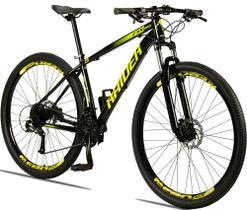 Bicicleta 29 Raider Z3X Pro 27V Câmbio Traseiro Shimano Altus Freio Hidráulico Suspensão com Trava