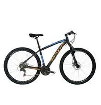 Bicicleta 29 south preto ades azul/laranja 21v tam 17