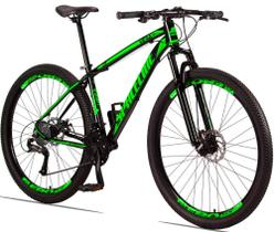 Bicicleta 29 Spaceline Vega 27 Marchas Câmbio Shimano Freio a Disco e Suspensão