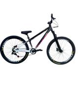 Bicicleta A26 Viking Tuff Grau Shimano 21V Preto Quadro 13