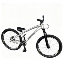 Bicicleta Absolute Brutus Aro26 Single Freio Hidráulico Prata Azul