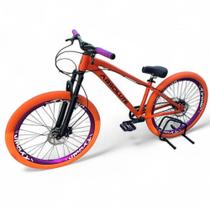 Bicicleta Absolute Brutus III Single Personalizada Weeling Aro 26 Freios Hidraulicos Cubo Barulhento Grau Garfo Trava