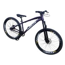 Bicicleta Absolute Brutus Pro 26 Freios Hidraulicos Aluminio Grau Dirt Jump Weeling Monomarcha Gancheira Horizontal Cor Roxo