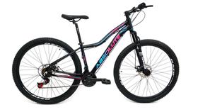 Bicicleta Absolute Hera Aro 29 Quadro 15 Alumínio preto/pink/azul 24V .
