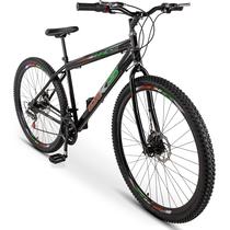 Bicicleta Aço Carbono DKS Aro 29 Moutain Bike Freios A Disco Mecânico 21 Marchas 3X7v Index