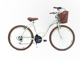 Bicicleta Alumínio 26 Vintage Retro 21v Confort Slim