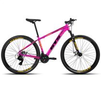 Bicicleta aluminio aro 29 gts feel freio a disco 27 marchas