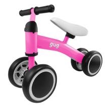 Bicicleta Andador 4 Rodas De Equilíbrio Infantil Até 20Kg Rosa 1039