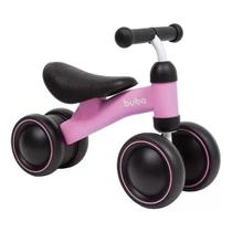Bicicleta Andador de Equilibrio Bebê Infantil - 4 Rodas, BUBA - Bicicleta De Equilíbrio Infantil 4 Rodas Sem Pedal (Rosa)