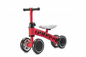 Bicicleta Andador de Equilíbrio Infantil Multmaxx com 4 Rodinhas até 24Kg Vermelha