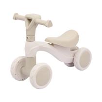 Bicicleta Andador Infantil Equilíbrio Sem Pedal 4 Rodas cor Bege Zippy Toys - 11092