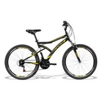 Bicicleta Andes com Suspensão Dianteira Aro 26 Aero 21 Marchas Preto A18 - Caloi