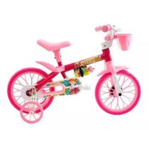Bicicleta Aro 12 Feminina Cairu Flower Lilly Rosa - Nathor