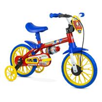Bicicleta Aro 12 Fire Man 11 Com Rodinhas e Squeeze - Nathor