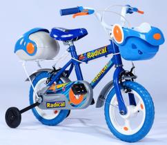 Bicicleta aro 12 infantil azul jumbobaby