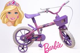 Bicicleta Aro 12 Infantil Feminina Rosa e Lilás - Personagem