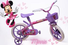 Bicicleta Aro 12 Infantil Feminina Rosa e Lilás - Personagem