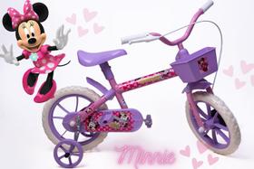 Bicicleta Aro 12 Infantil Feminina Rosa e Lilás - Personagem