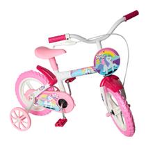 Bicicleta Aro 12 Infantil Feminina Styll Rainbow Unicórnio