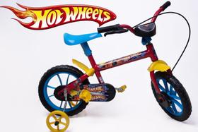 Bicicleta Aro 12 Infantil Masculina Vermelho /Azul/Amarelo - Personagem