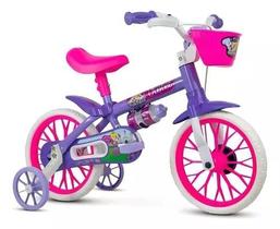 Bicicleta aro 12 infantil nathor violet 4