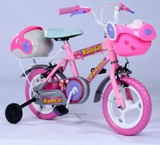 Bicicleta aro 12 infantil rosa jumbobaby