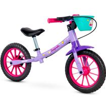 Bicicleta Aro 12 Infantil Sem Pedal Cecizinha Suporta Até 21kg Nathor