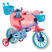 Bicicleta Aro 12 Lilo & Stitch Menina 2-4 Anos Com Rodinhas Bicicleta Infantil Menina Stitch Roxa 12 "