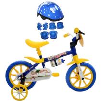 Bicicleta Aro 12 Masculina Nathor Cairu Big E Kit Proteção