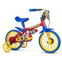 Bicicleta Aro 12 Nathor Vermelha/azul Fireman