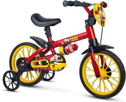 Bicicleta Aro 12 Nathor Vermelho/amarelo Mickey