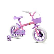 Bicicleta aro 12 paty rosa e lilas verden