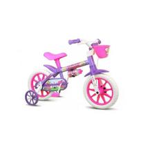 Bicicleta Aro 12 Violet Com Rodinhas e Squeeze - Nathor Bicicleta Aro 12 Violet Com Rodinhas e Squeeze - Nathor
