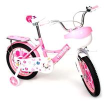 Bicicleta Aro 14 Bicicletinha Infantil Rosa Para Menina - UNITOYS