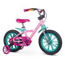 Bicicleta Aro 14 First Pro Feminina Nathor - a Partir de 4 Anos com Rodinhas