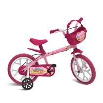 Bicicleta ARO 14 - Sweet Game - Rosa - Bandeirante
